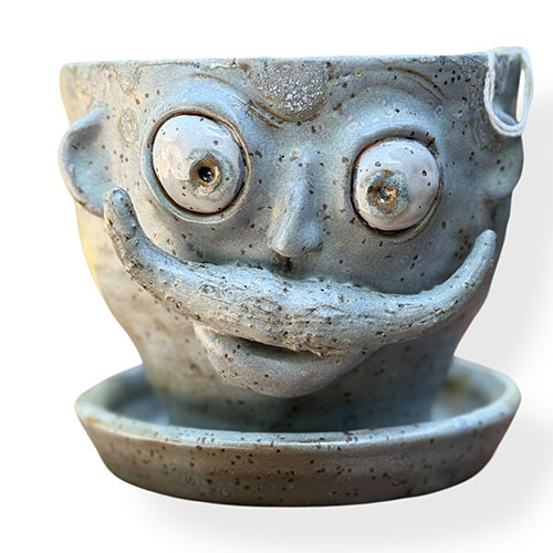 Jeremy Houghtaling Face  4" Planter DP5337